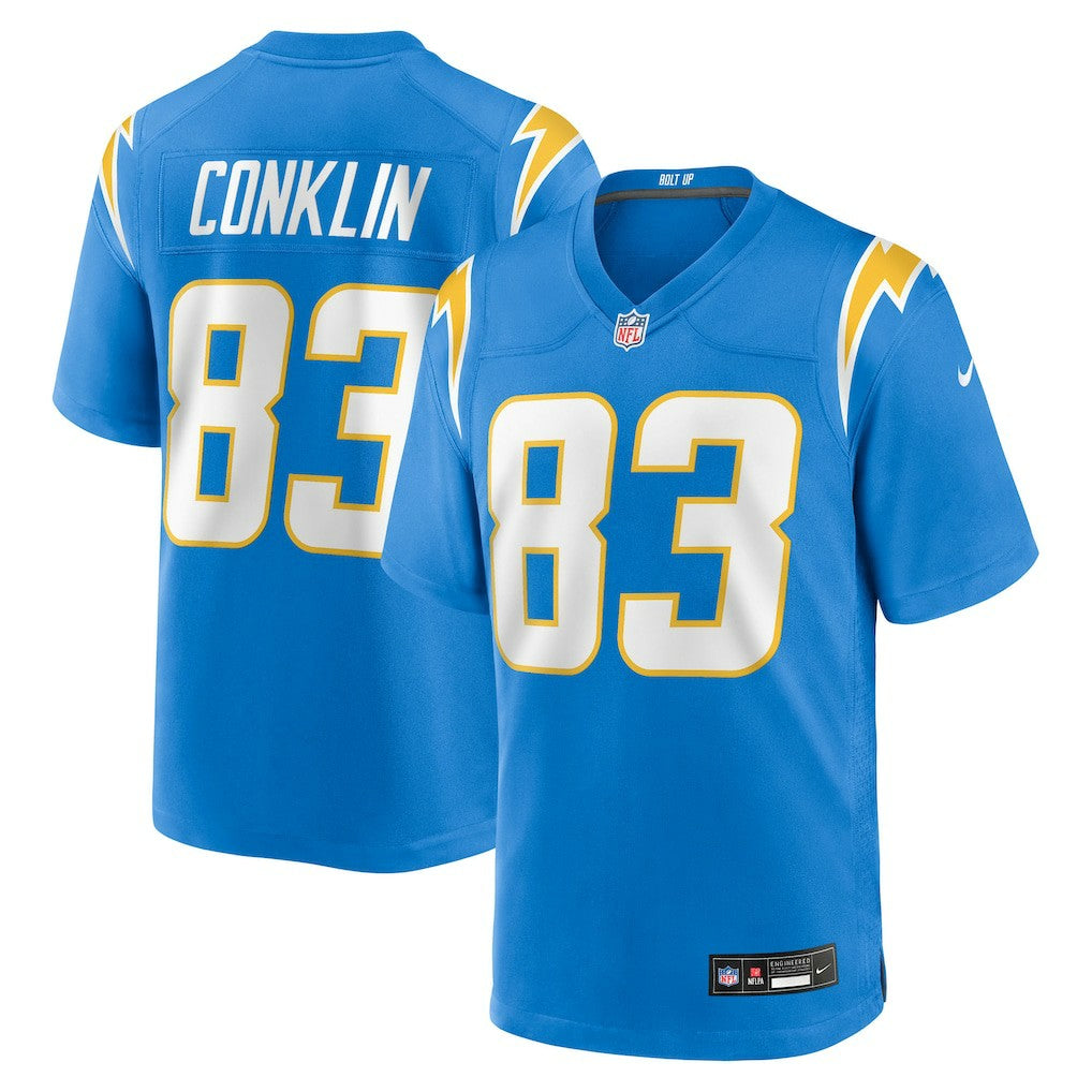 Tyler Conklin Los Angeles Chargers Team Game Jersey Powder Blue - Nike