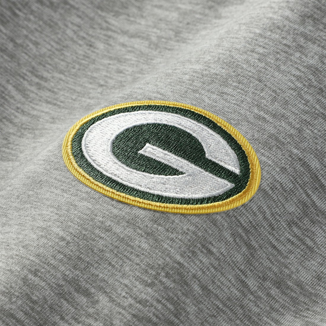 Green Bay Packers Antigua Urgent Pullover Hoodie Heather Gray/Black - NFL
