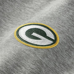 Green Bay Packers Antigua Urgent Pullover Hoodie Heather Gray/Black - NFL