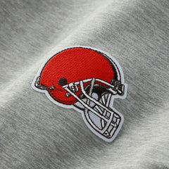 Cleveland Browns Antigua Urgent Pullover Hoodie Heather Gray/Black - NFL