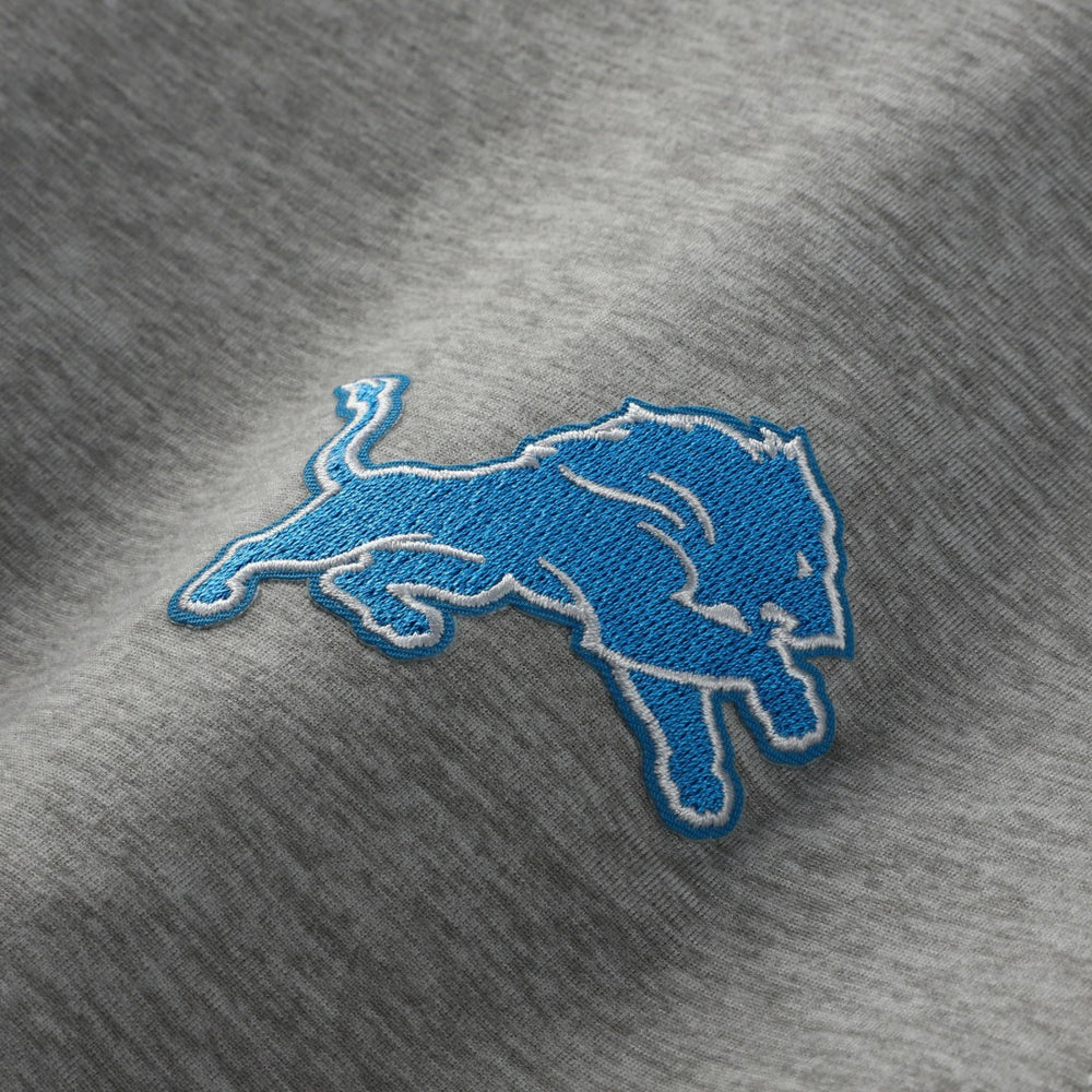 Detroit Lions Antigua Urgent Pullover Hoodie Heather Gray/Black - NFL
