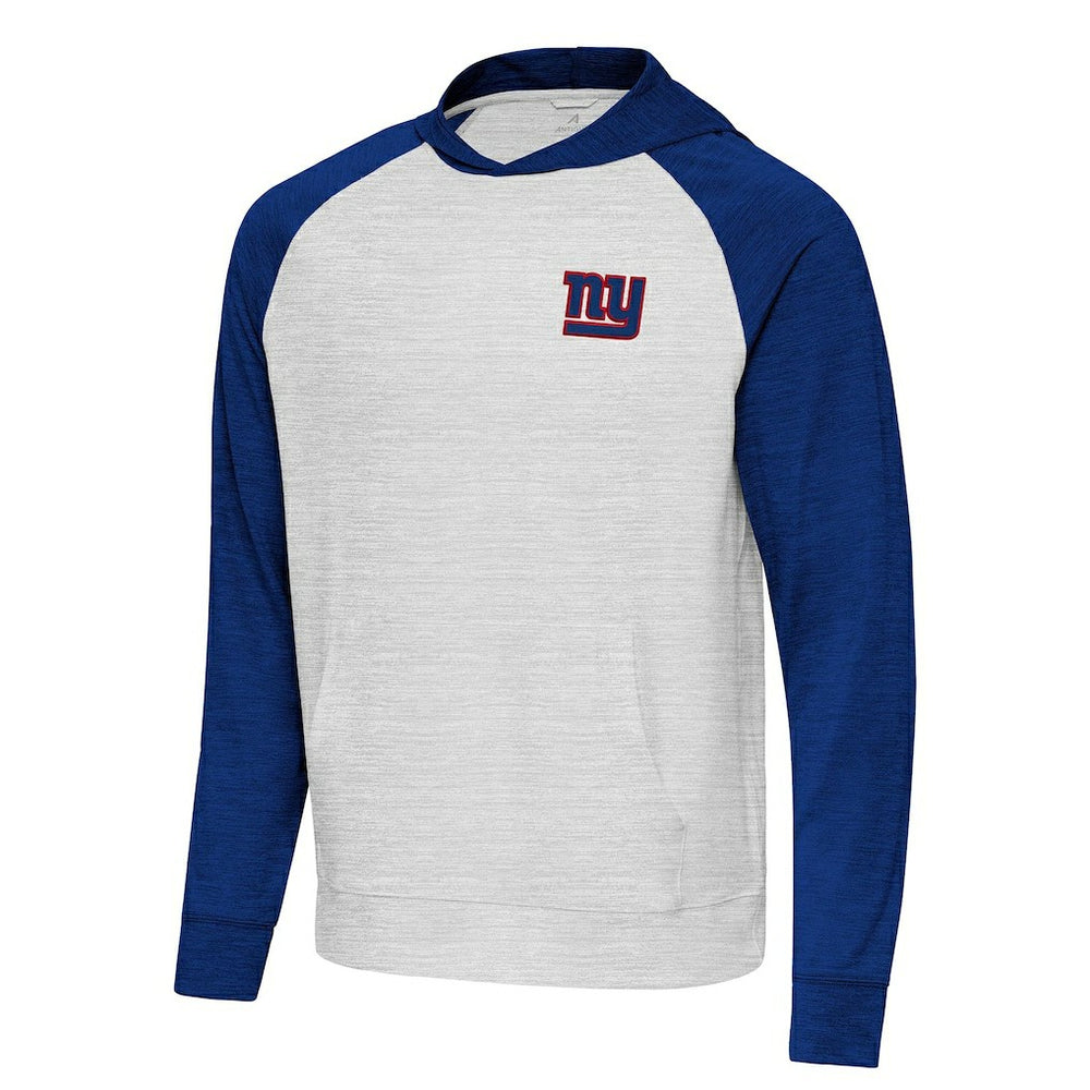New York Giants Antigua Urgent Pullover Hoodie Royal/Gray - NFL