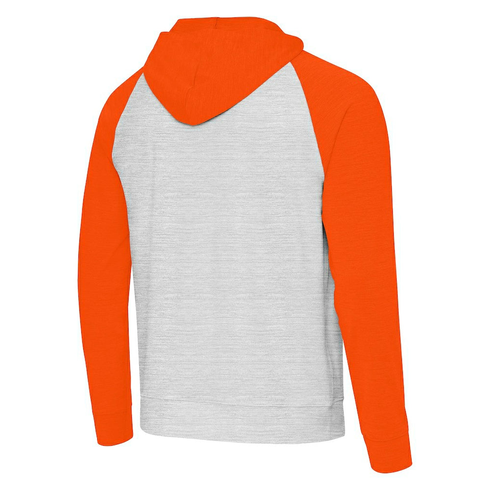 Miami Dolphins Antigua Urgent Pullover Hoodie Gray/Orange - NFL