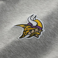 Minnesota Vikings Antigua Urgent Pullover Hoodie Heather Gray/Purple - NFL