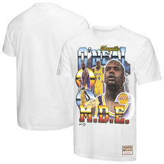 Mitchell & Ness - Shaquille O'Neal Los Angeles Lakers Commemorative Collage T-Shirt - White
