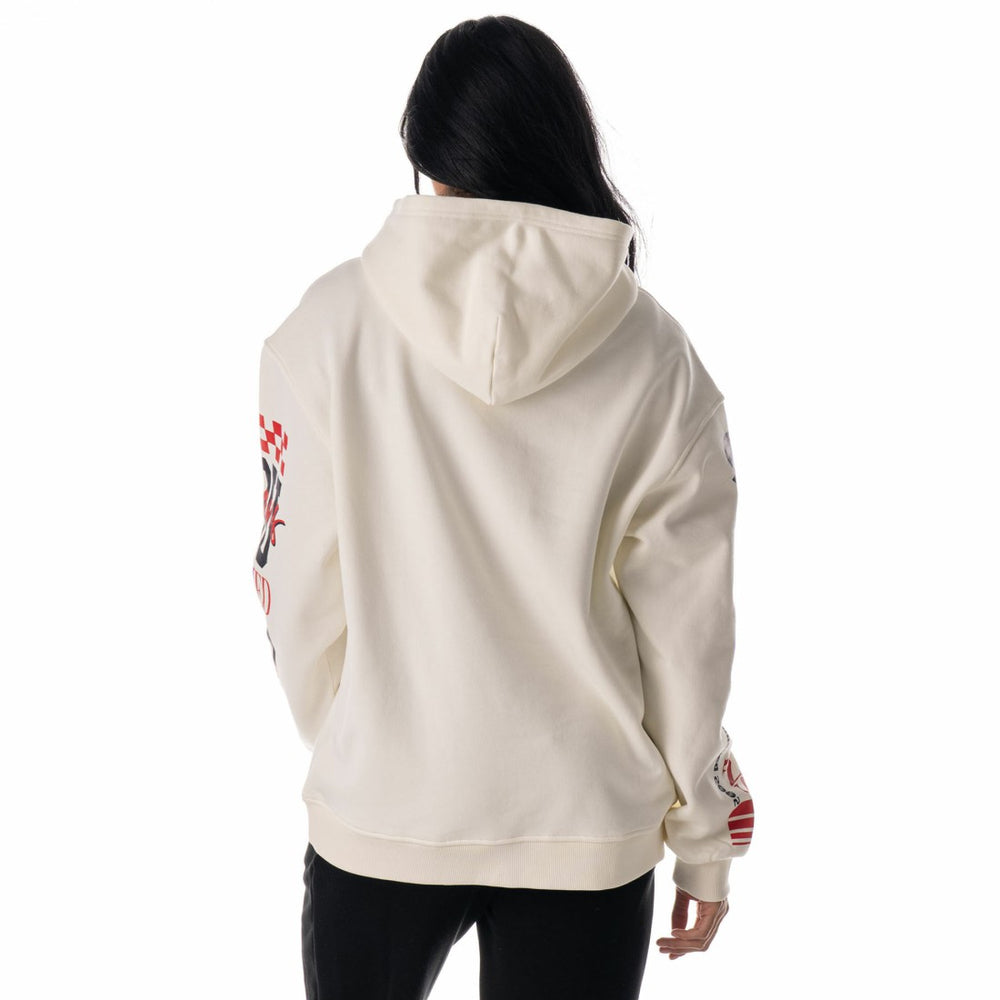 Houston Texans The Wild Collective Unisex Stacked Graphic Sleeve Fleece Hoodie Cream - NFL