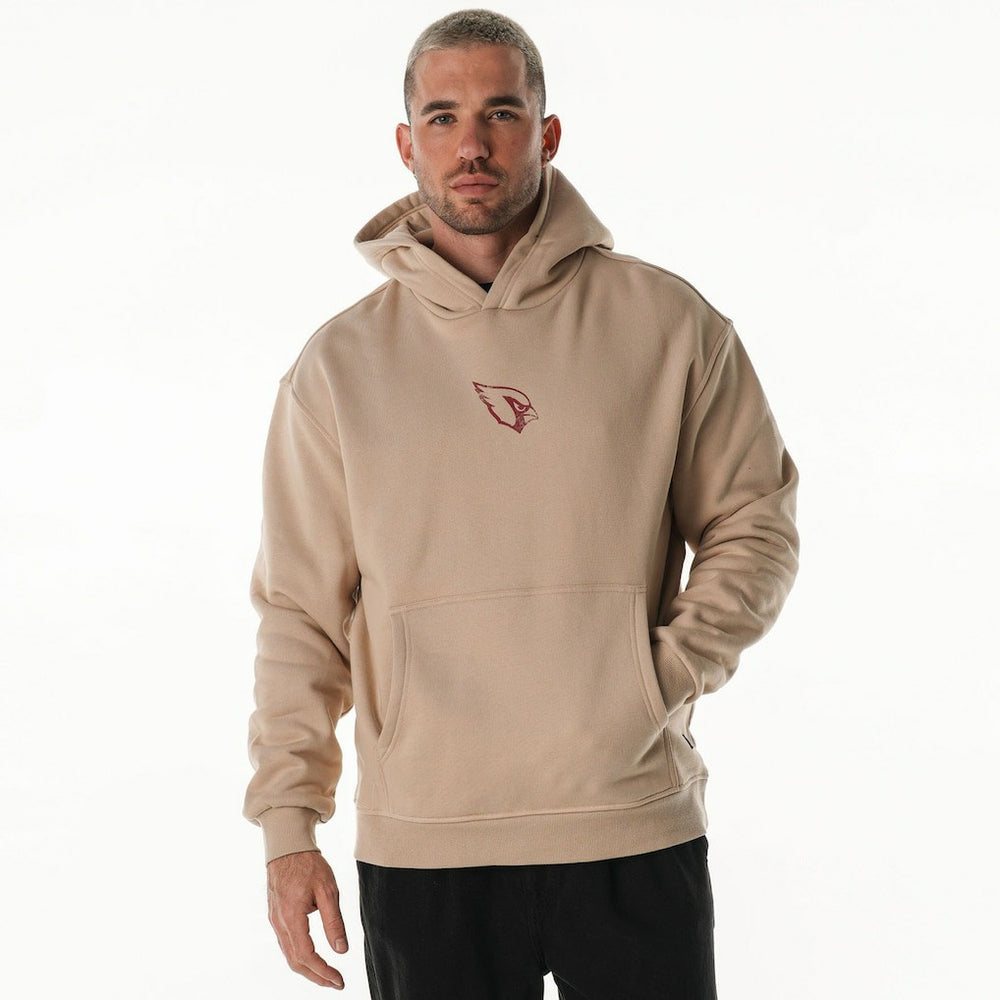 Arizona Cardinals The Wild Collective Unisex Oversized Graphic Fleece Hoodie Tan - NFL