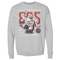Alexander Ovechkin Washington Capitals 500 Level NHL All-Time Leading Goal Scorer The Shot Pullover Sweatshirt Heather Gray