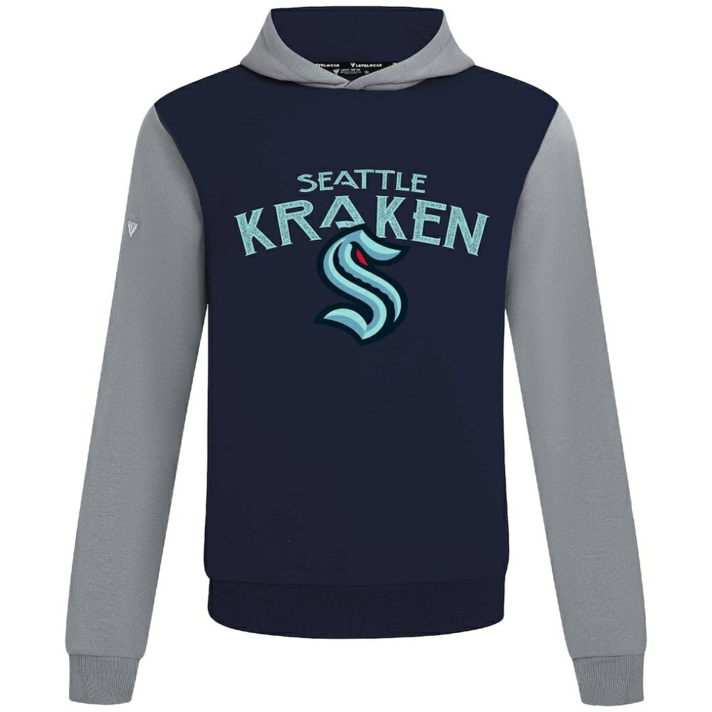 Seattle Kraken Levelwear Ultimate Mission Pullover Hoodie Deep Sea Blue/Gray