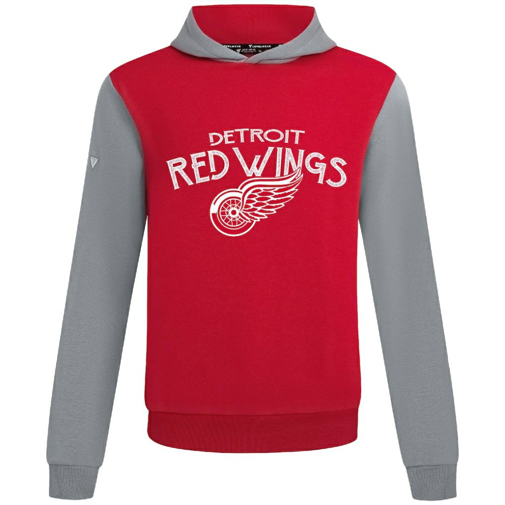 Detroit Red Wings - Levelwear Ultimate Mission Pullover Hoodie Red/Gray