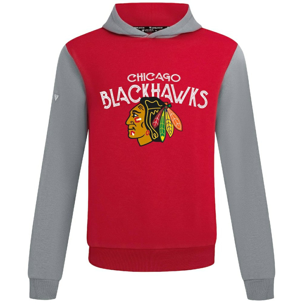 Chicago Blackhawks Levelwear Ultimate Mission Pullover Hoodie Red/Gray