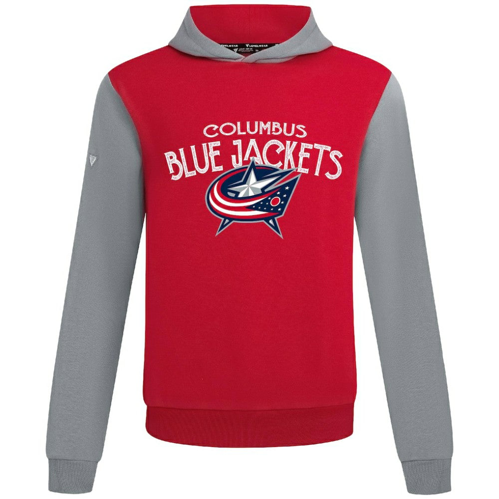 Columbus Blue Jackets - Levelwear Ultimate Mission Pullover Hoodie Red/Gray