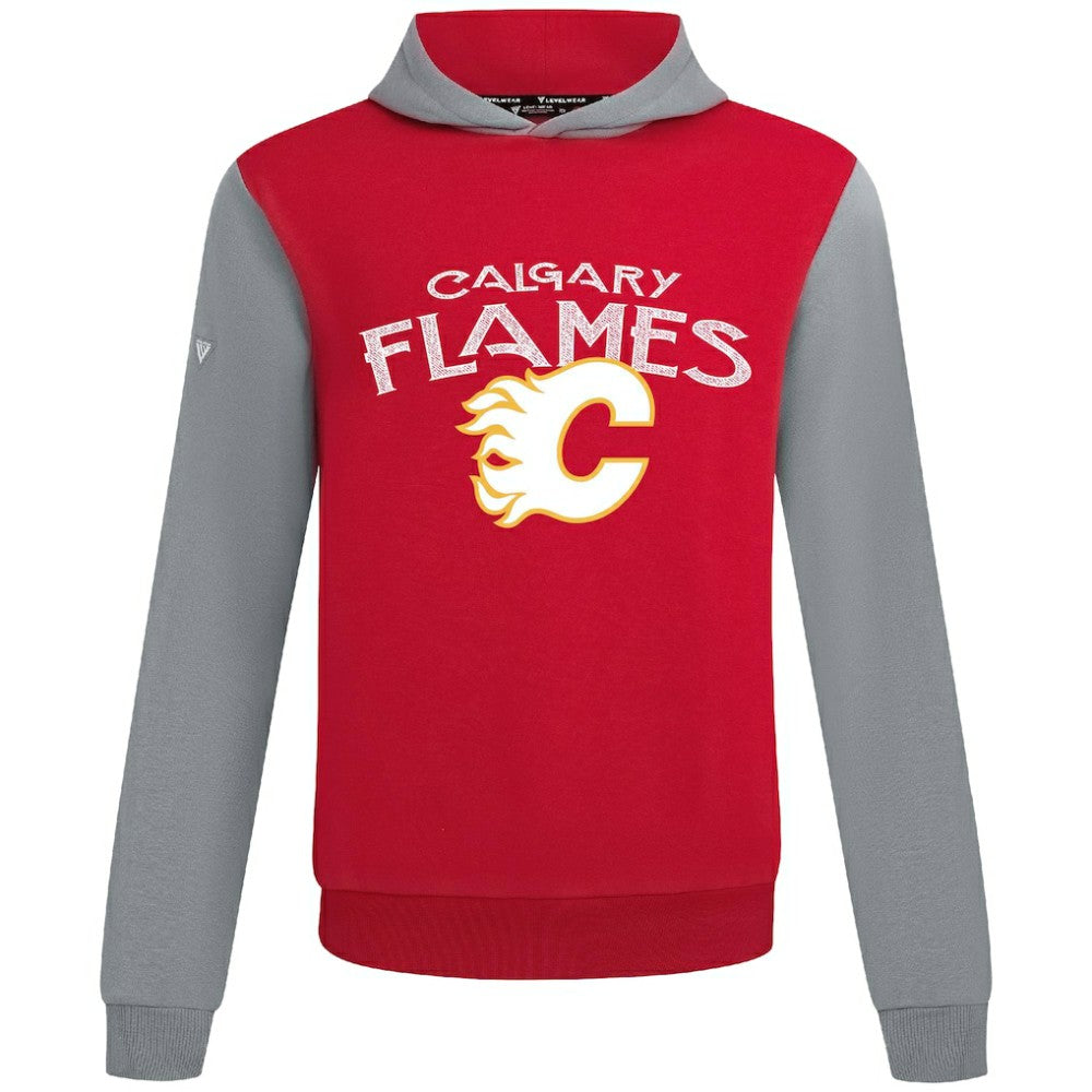 Calgary Flames - Levelwear Ultimate Mission Pullover Hoodie Red/Gray