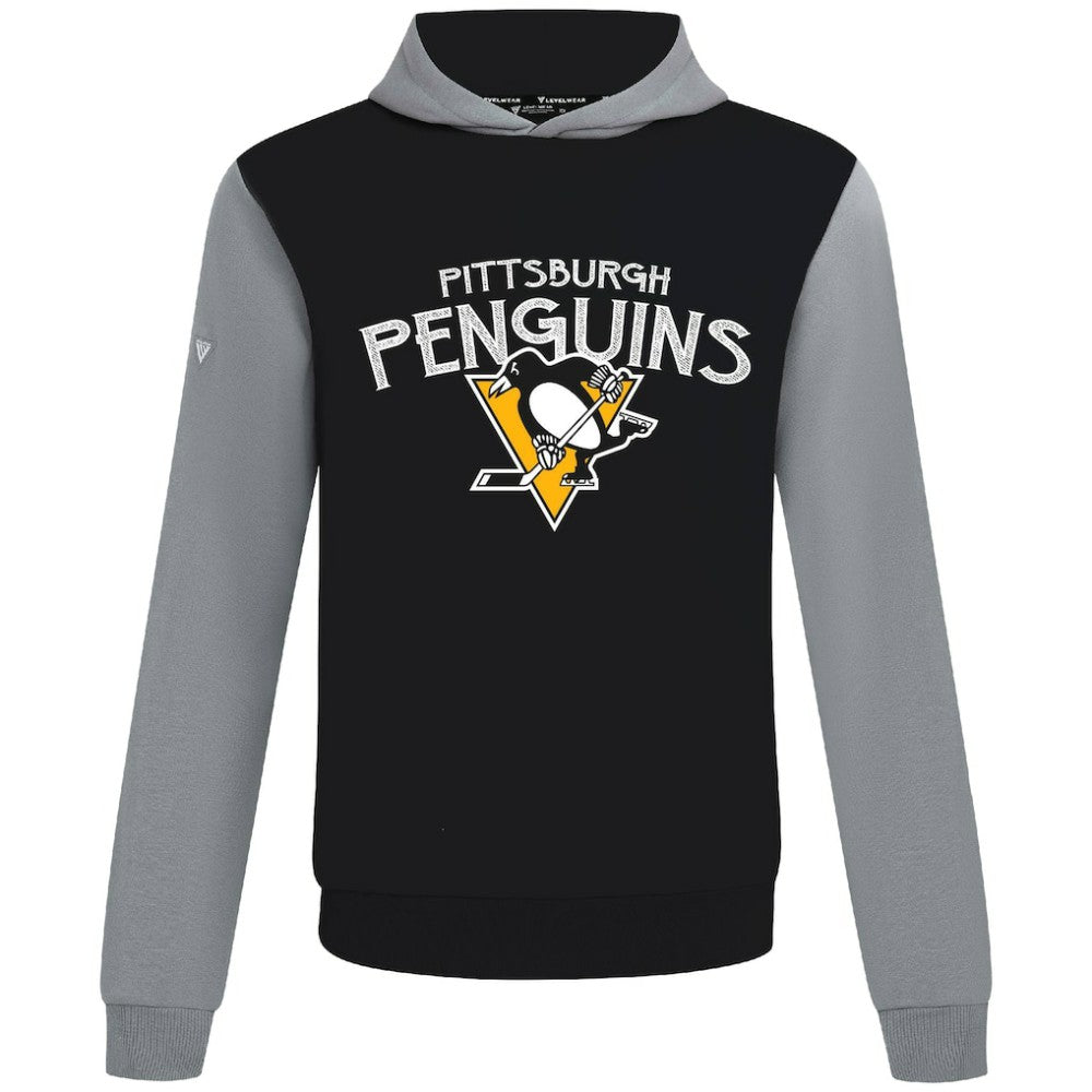 Pittsburgh Penguins Levelwear Ultimate Mission Pullover Hoodie Black/Gray
