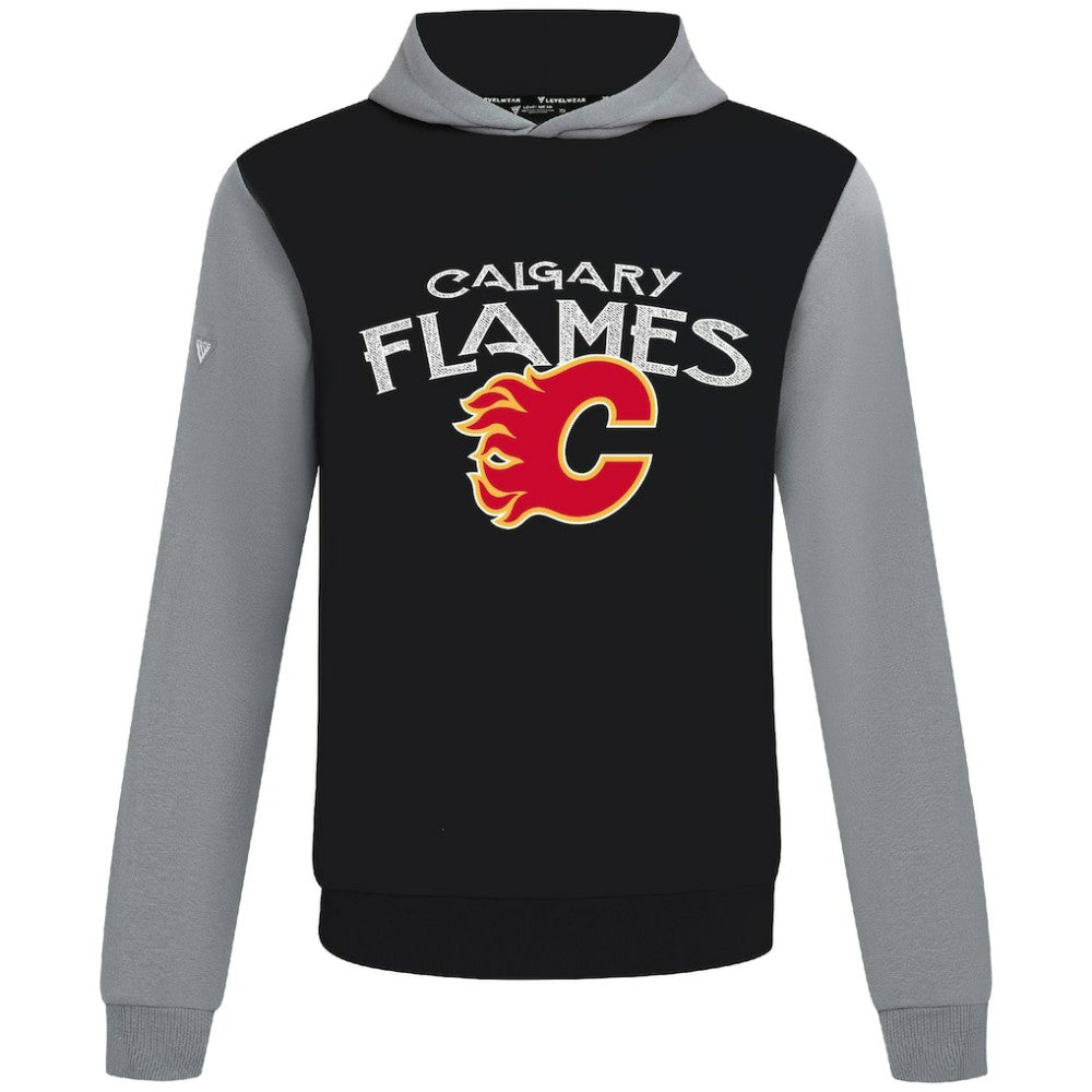 Calgary Flames - Levelwear Ultimate Mission Pullover Hoodie Black/Gray