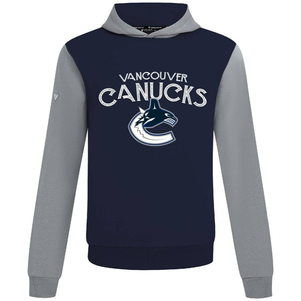Vancouver Canucks - Levelwear Ultimate Mission Pullover Hoodie Navy/Gray