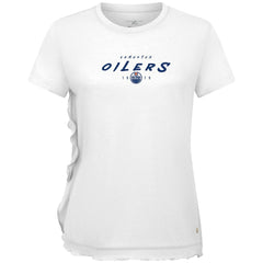 Edmonton Oilers - Levelwear Women's Airflow Scratched T-Shirt White