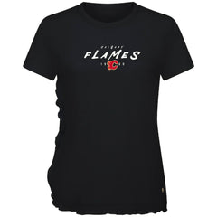 Calgary Flames - Levelwear Women's Airflow Scratched T-Shirt Black