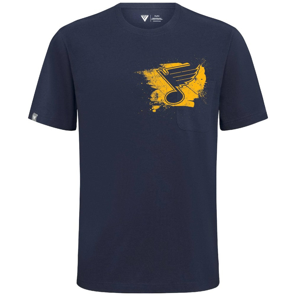 St. Louis Blues - Levelwear Focal Blasted T-Shirt Navy