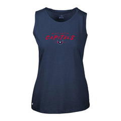 Washington Capitals Levelwear Women's Macy Scratched Tank Top Navy