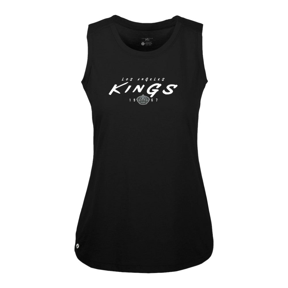 Los Angeles Kings - Levelwear Women's Macy Scratched Tank Top Black