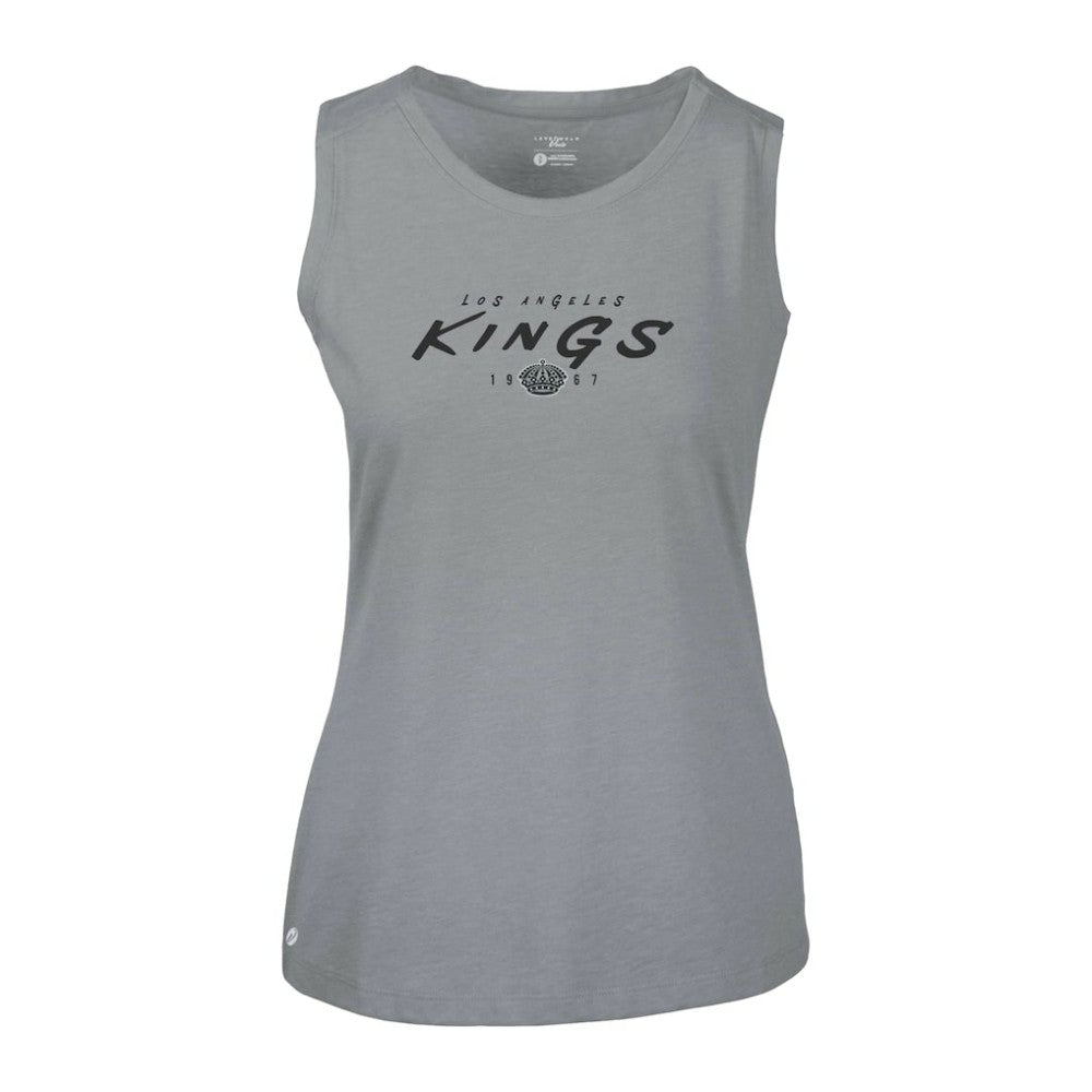 Los Angeles Kings - Levelwear Women's Macy Scratched Tank Top Gray