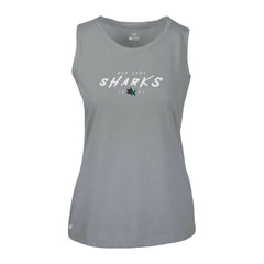 San Jose Sharks - Levelwear Women's Macy Scratched Tank Top Gray