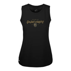 Vegas Golden Knights Levelwear Women's Macy Scratched Tank Top Black