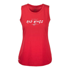 Detroit Red Wings - Levelwear Women's Macy Scratched Tank Top Red