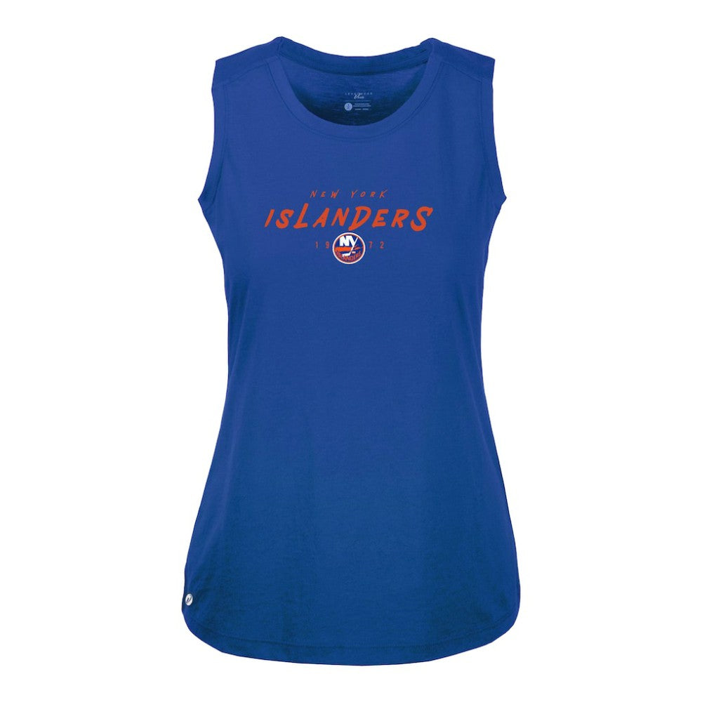 New York Islanders - Levelwear Women's Macy Scratched Tank Top Royal