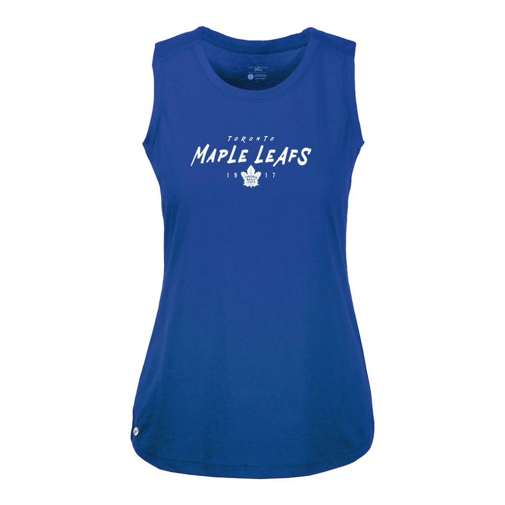 Toronto Maple Leafs - Levelwear Women's Macy Scratched Tank Top Royal
