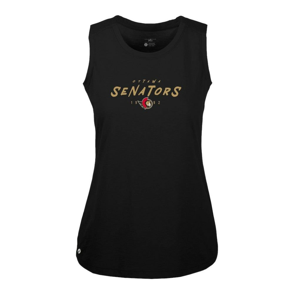 Ottawa Senators - Levelwear Women's Macy Scratched Tank Top Black