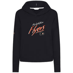 Philadelphia Flyers - Levelwear Women's Sweet Sizzle Tri-Blend Cropped Pullover Hoodie Black
