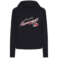 Carolina Hurricanes - Levelwear Women's Sweet Sizzle Tri-Blend Cropped Pullover Hoodie Black