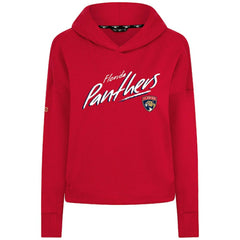 Florida Panthers - Levelwear Women's Sweet Sizzle Tri-Blend Cropped Pullover Hoodie Red