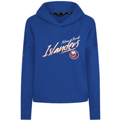 New York Islanders - Levelwear Women's Sweet Sizzle Tri-Blend Cropped Pullover Hoodie Royal