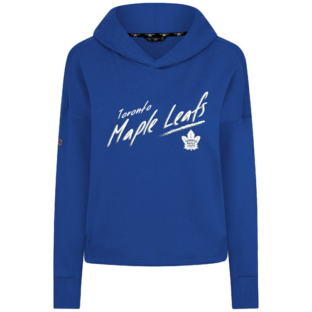Toronto Maple Leafs - Levelwear Women's Sweet Sizzle Tri-Blend Cropped Pullover Hoodie Royal