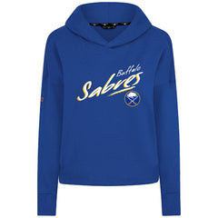 Buffalo Sabres - Levelwear Women's Sweet Sizzle Tri-Blend Cropped Pullover Hoodie Royal
