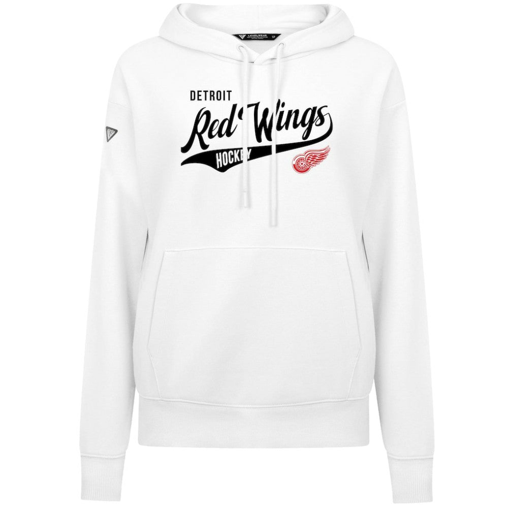Detroit Red Wings - Levelwear Women's Adorn Glide Pullover Hoodie White