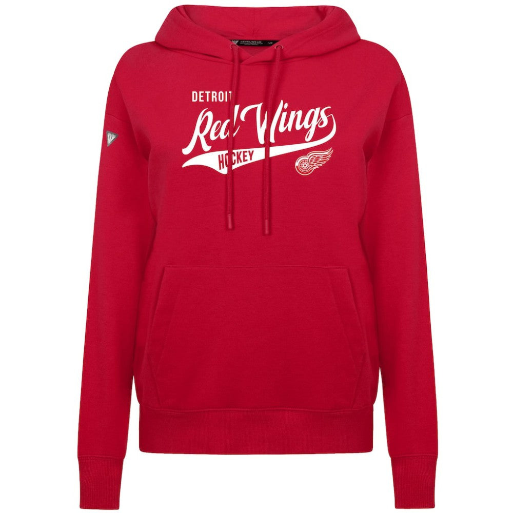 Detroit Red Wings - Levelwear Women's Adorn Glide Pullover Hoodie Red