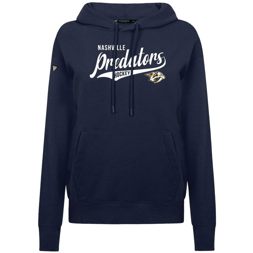 Nashville Predators - Levelwear Women's Adorn Glide Pullover Hoodie Navy