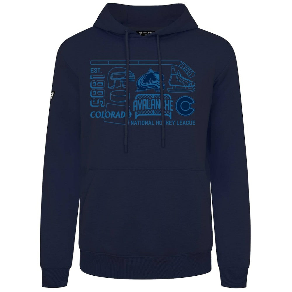 Colorado Avalanche - Levelwear Podium Campaign Pullover Hoodie Navy