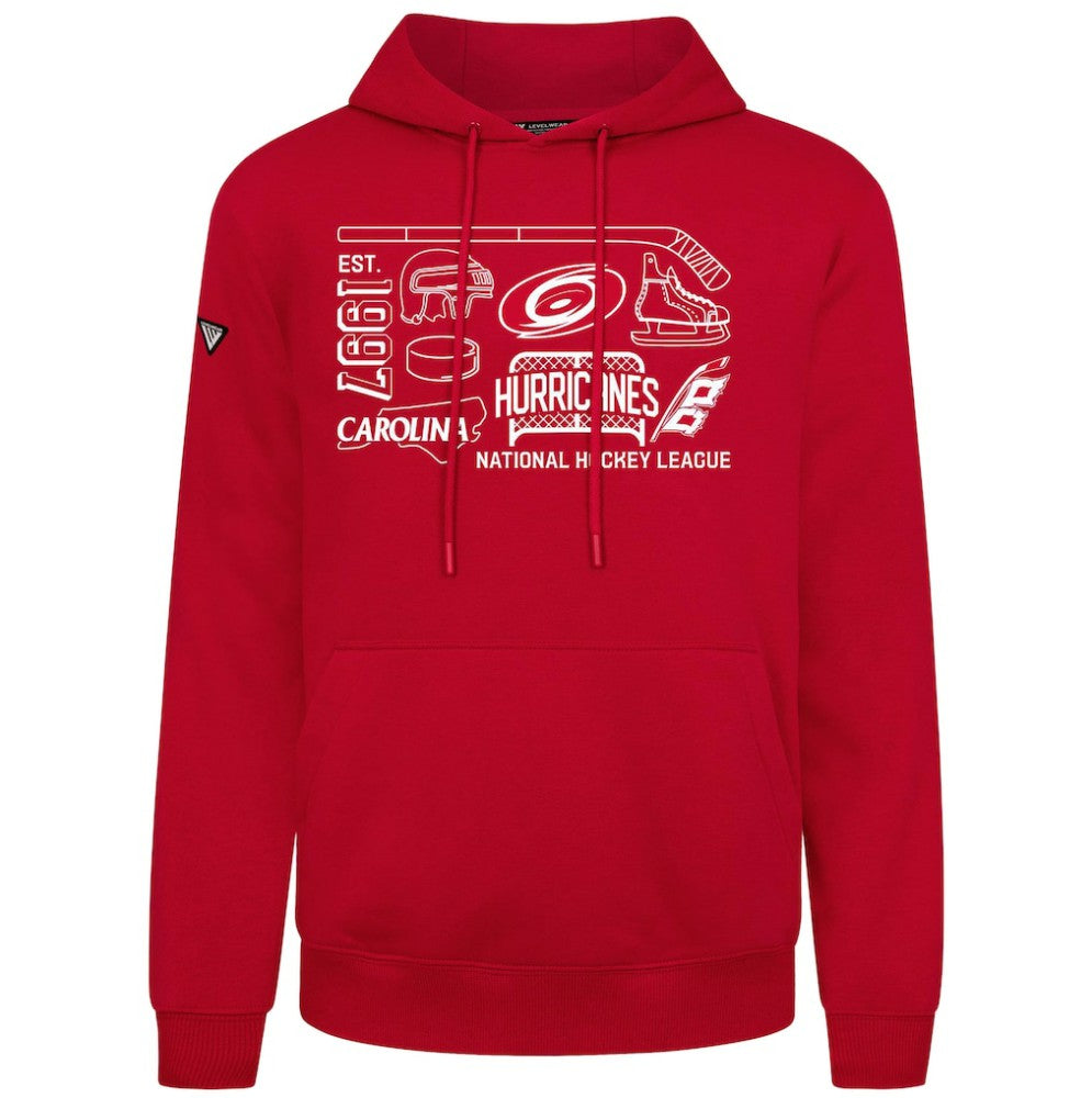 Carolina Hurricanes - Levelwear Podium Campaign Pullover Hoodie Red