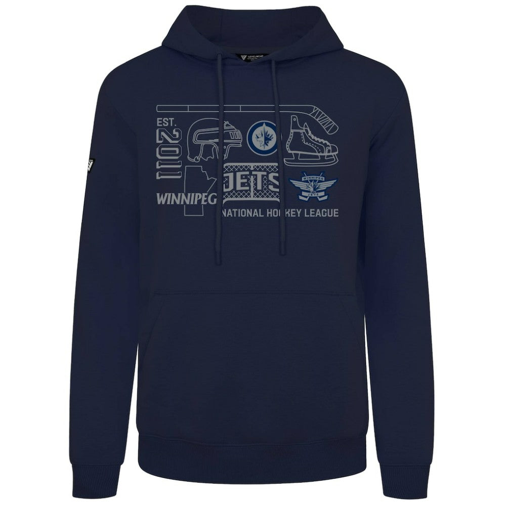 Winnipeg Jets - Levelwear Podium Campaign Pullover Hoodie Navy