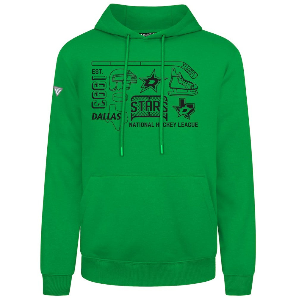 Dallas Stars - Levelwear Podium Campaign Pullover Hoodie Green