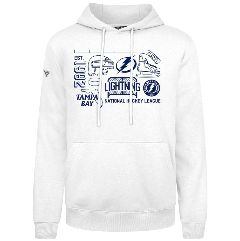 Tampa Bay Lightning - Levelwear Podium Campaign Pullover Hoodie White