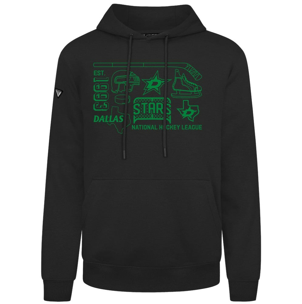 Dallas Stars - Levelwear Podium Campaign Pullover Hoodie Black