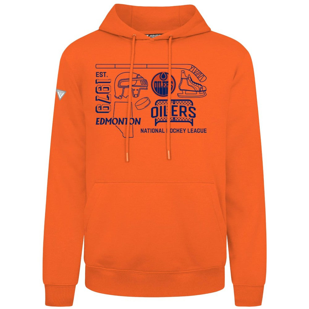 Edmonton Oilers - Levelwear Podium Campaign Pullover Hoodie Orange
