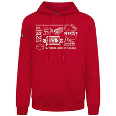 Detroit Red Wings - Levelwear Podium Campaign Pullover Hoodie Red
