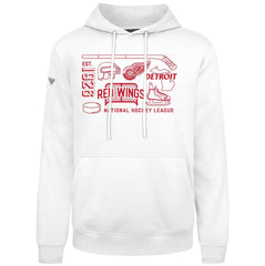 Detroit Red Wings - Levelwear Podium Campaign Pullover Hoodie White